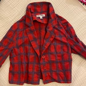 Small Wild Honey (Small Boutique) Flannel Crop top